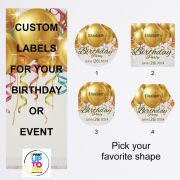 Custom Birthday Party-Gold Balloons