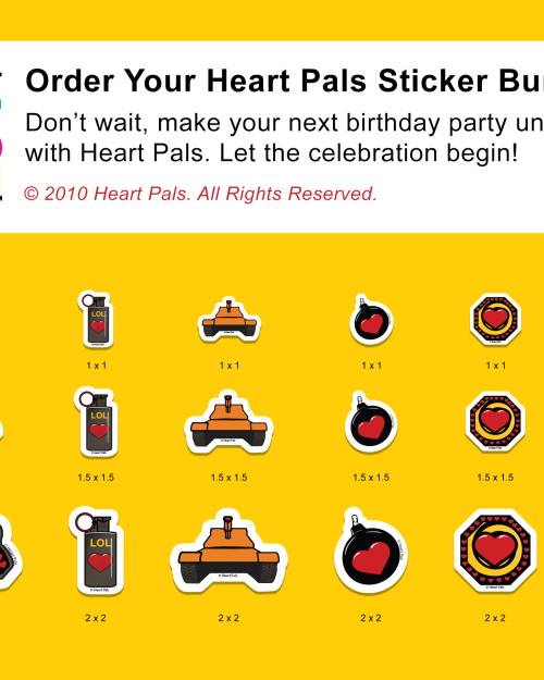 Heart Pals Arsenal Sticker Pack