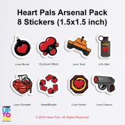 Heart Pals Arsenal Sticker Pack