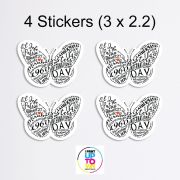 Mirabal Sisters Butterfly Sticker Pack