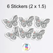 Mirabal Sisters Butterfly Sticker Pack