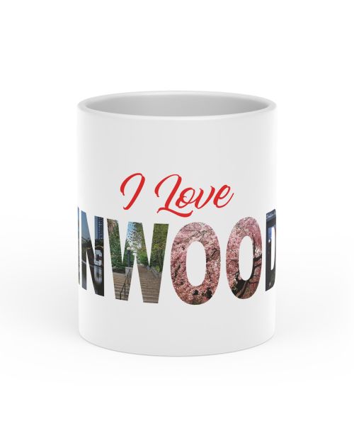 I Love Inwood Heart-Shaped Mug