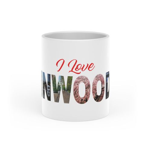 I Love Inwood Heart-Shaped Mug