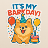 “It’s My Barkday!” Sticker Pack